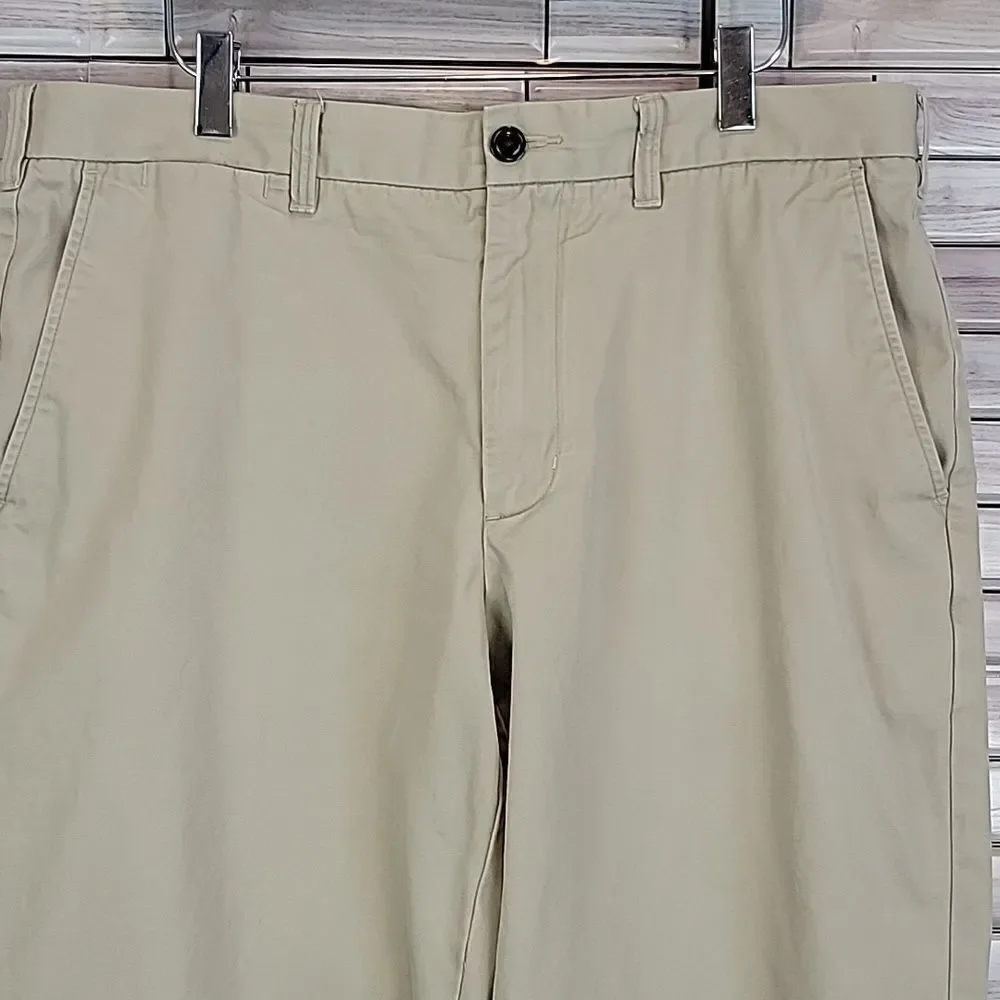Lands End Men's khaki Chinos Size 36